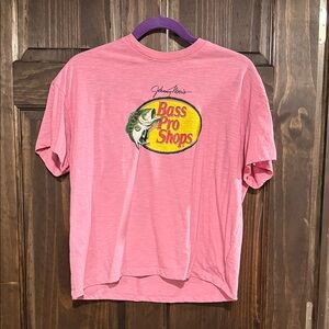 Bass Pro Shops Pink Short Sleeve Tee
